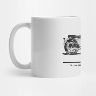 Triumph Bonneville T120 Orange Mug